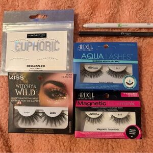 Ardell Aqua Lashes 341 & Magnetic Faux Mink 817 - Bold Black
